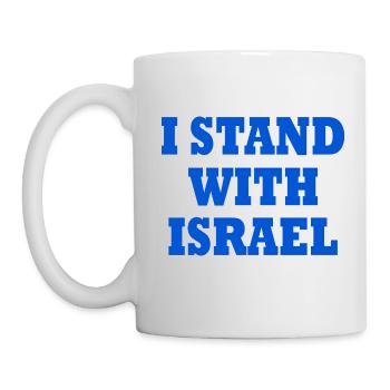 I Stand with israel - Mug - white - Left