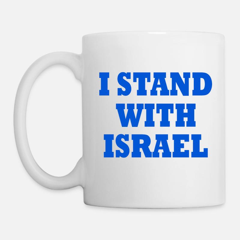 I Stand with israel - Tasse - Weiß