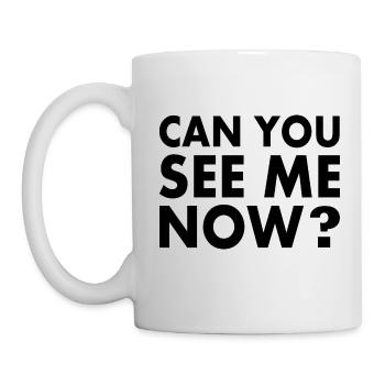 Can you see me now - Mug blanc - blanc - Gauche