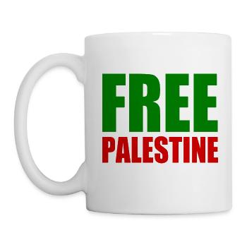 Free palestine - Mug - white - Left