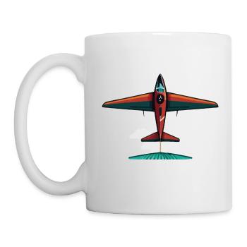 VertOrangePlaneur - Mug blanc - blanc - Gauche