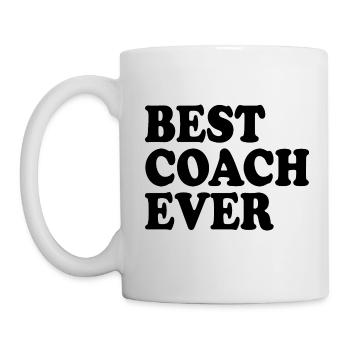 Best coach ever - Mug - white - Left