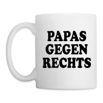 Papas gegen rechts - Tasse - Weiß - Links