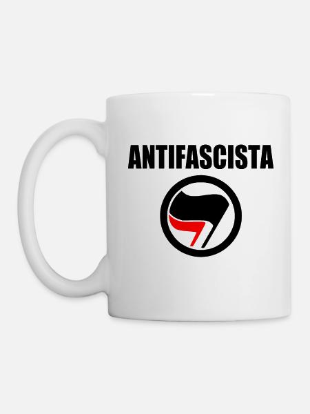 antifascista - Tasse - Weiß