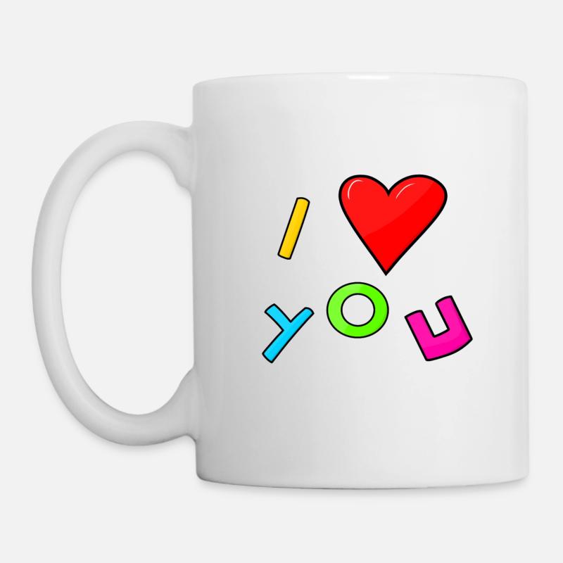 Ich liebe dich - Tasse - Weiß