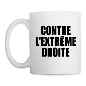 contre l'extreme droite - Mug blanc - blanc - Gauche