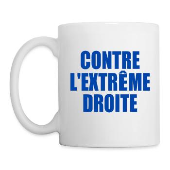 contre lextreme droite - Mug blanc - blanc - Gauche