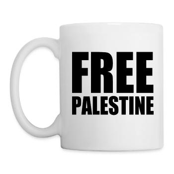 Free palestine - Mug blanc - blanc - Gauche