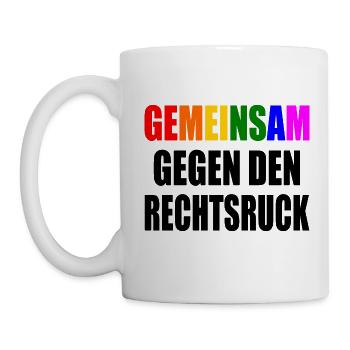 Ensemble contre le virage à droite - Mug blanc - blanc - Gauche