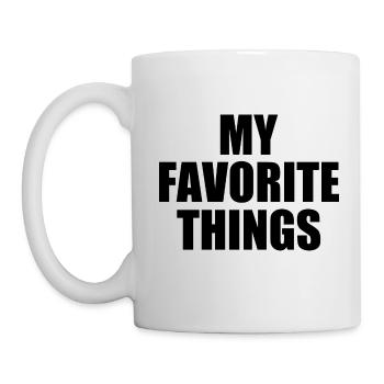 my favorite things - Tasse - Weiß - Links