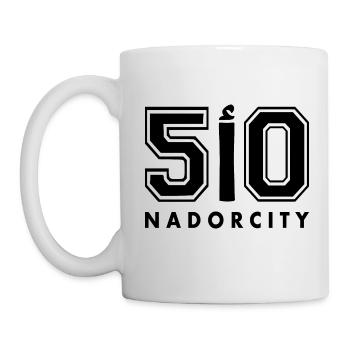 Plaque d’immatriculation Nador ا 50 - Mug blanc - blanc - Gauche
