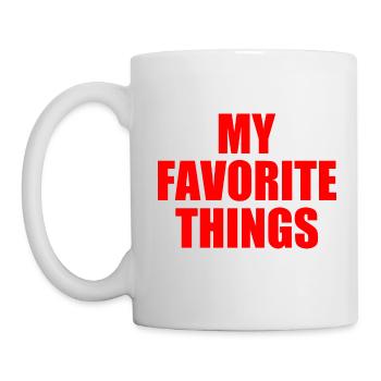 my favorite things - Tasse - Weiß - Links