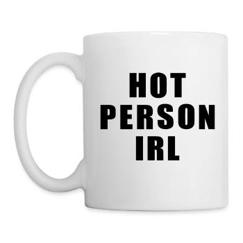 Hot person irl - Mug - white - Left
