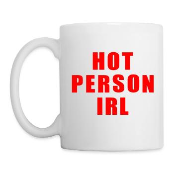 Hot person irl - Mug - white - Left