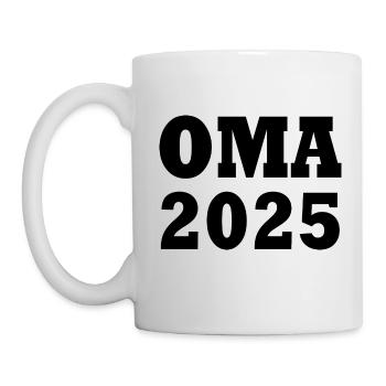 Oma 2025 - Tasse - Weiß - Links
