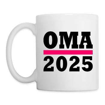 Oma 2025 - Tasse - Weiß - Links