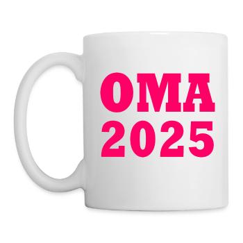 Oma 2025 - Tasse - Weiß - Links