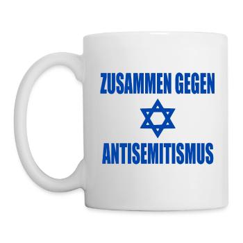 zusammen gegen antisemitismus - Tasse - Weiß - Links