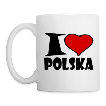I Love Polska - I love Poland - Mug - white - Left