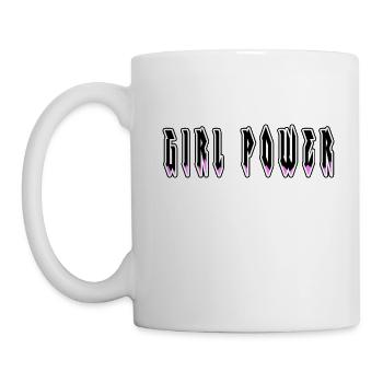 "Girl power" in a dyed duo - Mug - white - Left