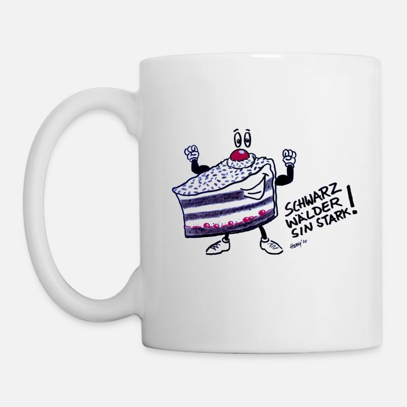 Schwarzwälder Kirschtorte - Tasse - Weiß