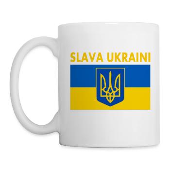 Slava ukraini - Mug - white - Left