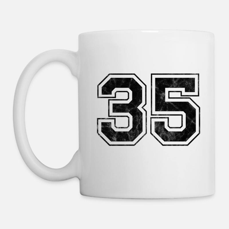 Numéro 35 - Mug blanc - blanc