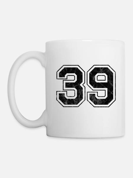 Numéro 39 - Mug blanc - blanc