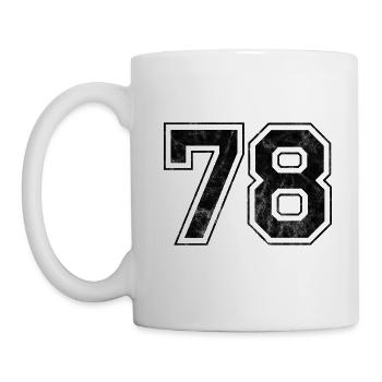 Numéro 78 - Mug blanc - blanc - Gauche