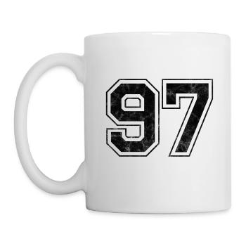 Numéro 97 - Mug blanc - blanc - Gauche
