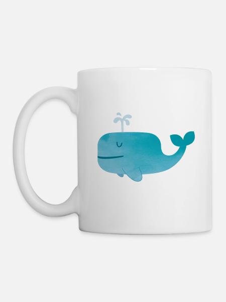 Wal - Tasse - Weiß