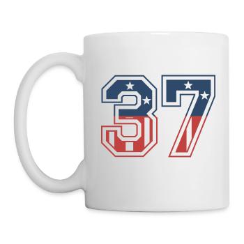 Number 37 USA - Mug - white - Left