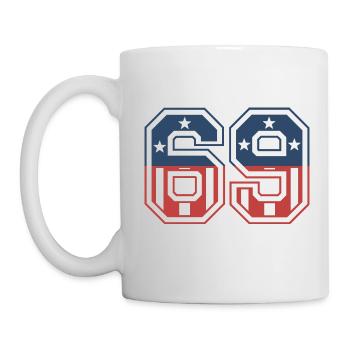 Number 69 USA - Mug - white - Left