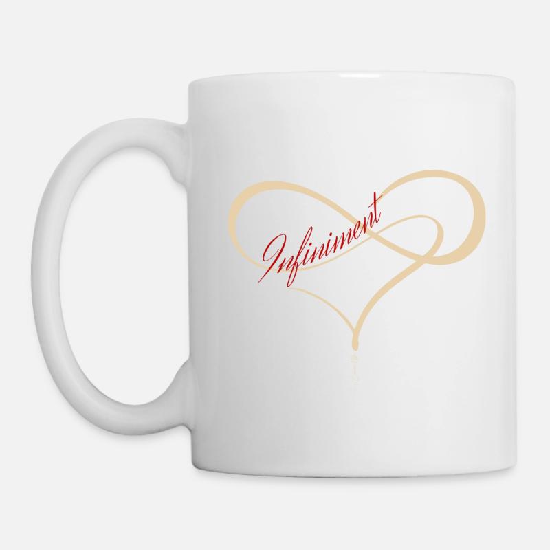 infiniment rouge - Mug blanc - blanc