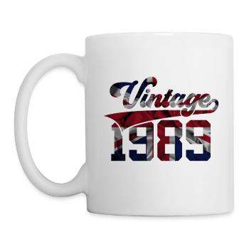 VINTAGE 1989 UK 37TH BIRTHDAY - Mug - white - Left