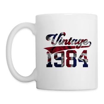 VINTAGE 1984 UK 42ND BIRTHDAY - Mug - white - Left