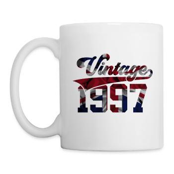 29E ANNIVERSAIRE VINTAGE 1997 - Mug blanc - blanc - Gauche