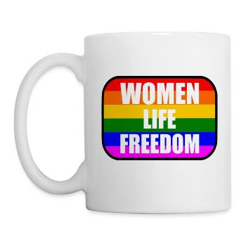 Women life freedom - Tasse - Weiß - Links