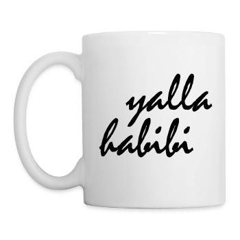 Yalla habibi - Tasse - Weiß - Links