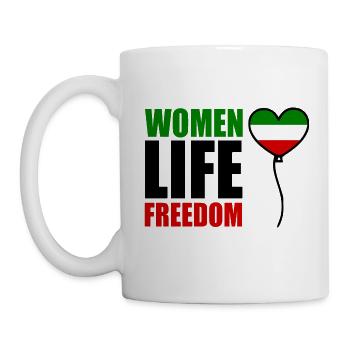 Women life freedom - Mug - white - Left
