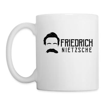Friedrich Nietzsche Tasse hell - Tasse - Weiß - Links