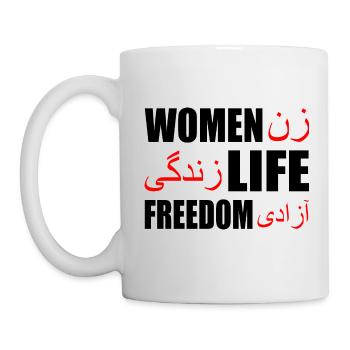 Women life freedom - Tasse - Weiß - Links