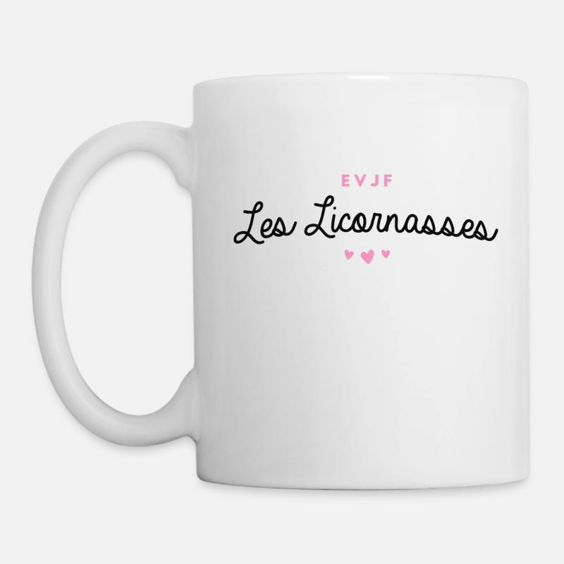 T-shirt EVJF "Les Licornasses" - Mug blanc - blanc