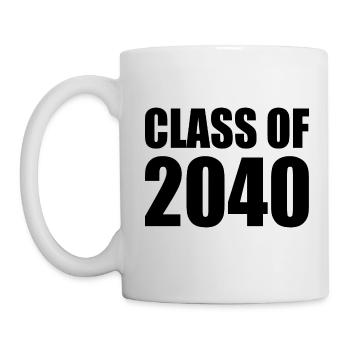 Class of 2040 - Mug blanc - blanc - Gauche