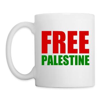 Free palestine - Tasse - Weiß - Links