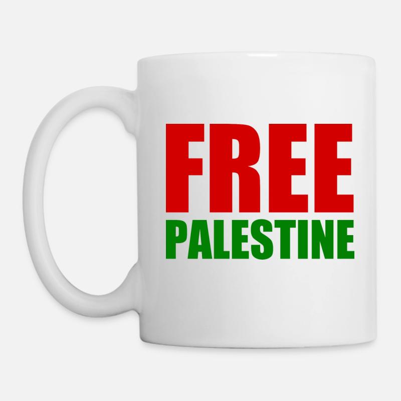 Free palestine - Mug blanc - blanc