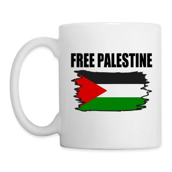 Free palestine - Tasse - Weiß - Links