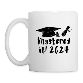 Gemeistert 2024 Master Abschluss Graduiert 2024 - Tasse - Weiß - Links