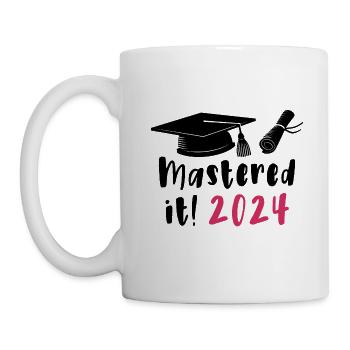 Gemeistert 2024 Master Abschluss Graduiert 2024 - Tasse - Weiß - Links