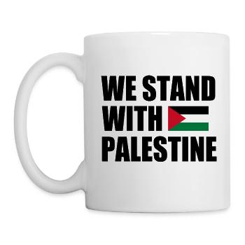 We stand with palestine - Mug blanc - blanc - Gauche